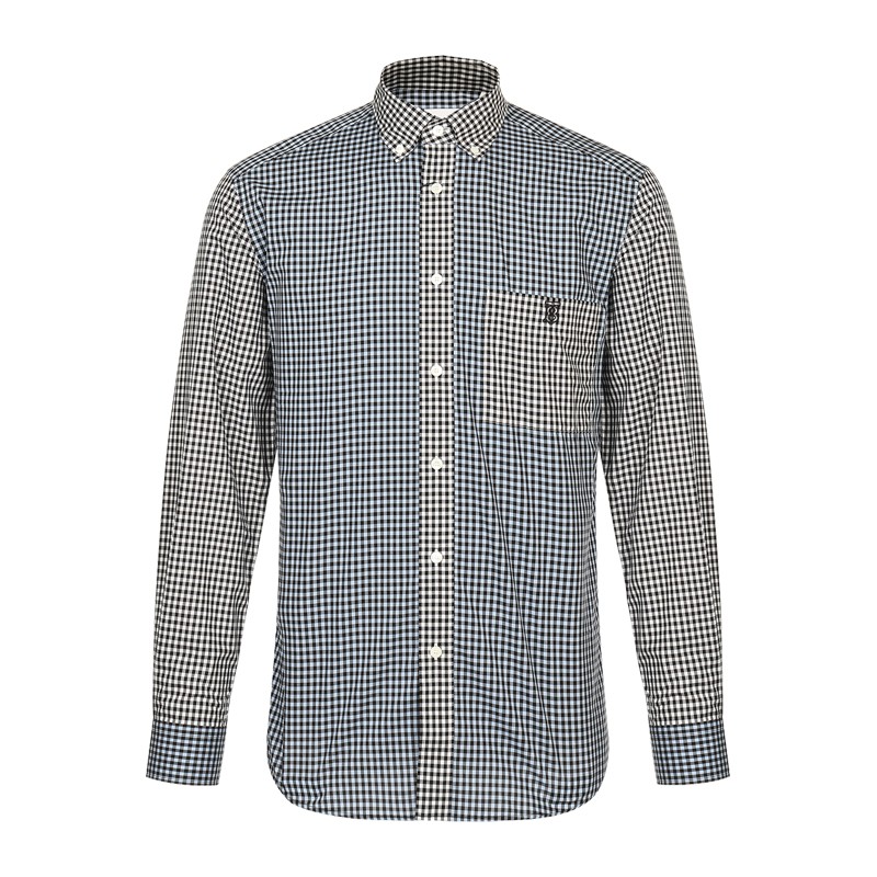 正品BURBERRY/巴宝莉男装巴宝莉格纹男士TB字母长袖衬衫GK