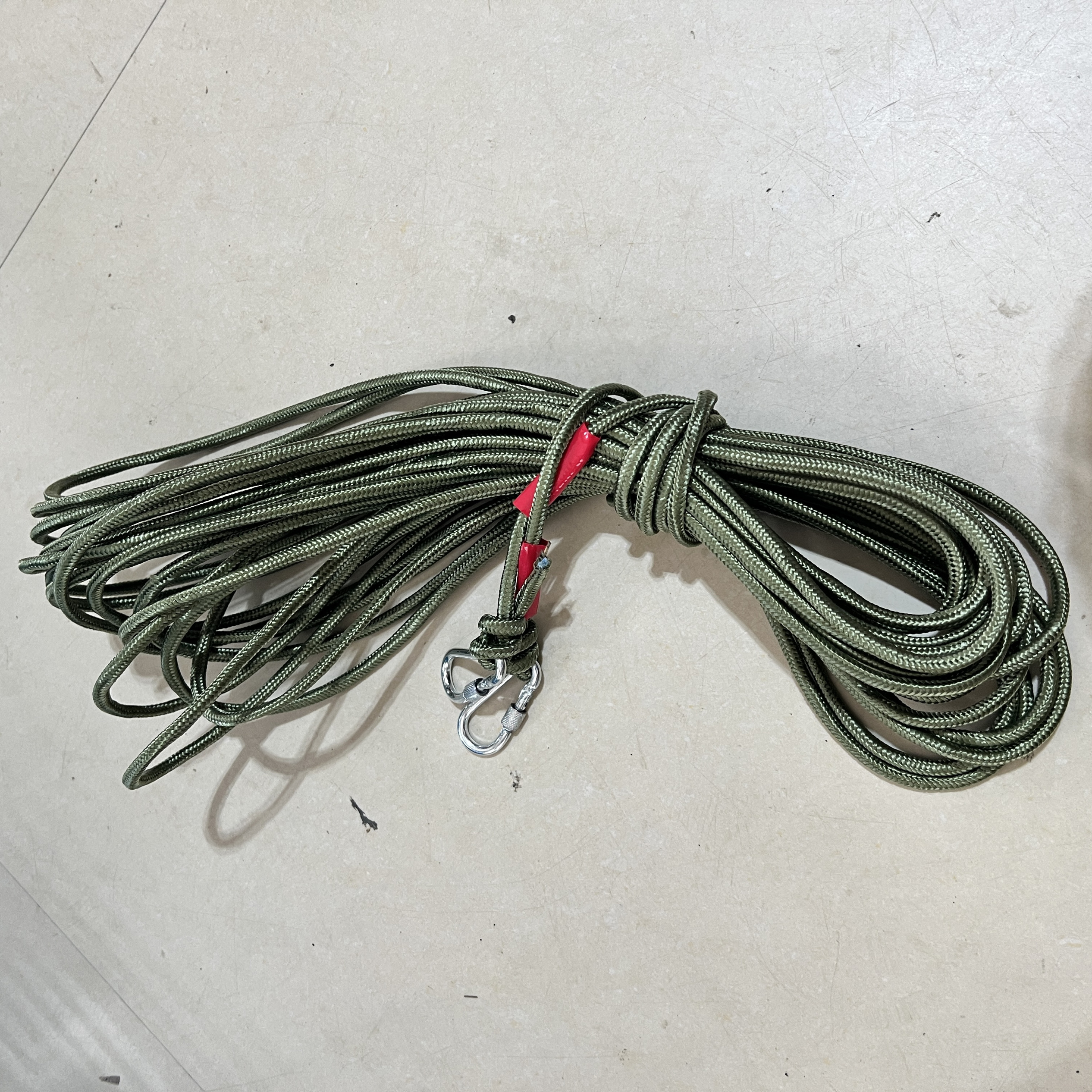 捡漏户外登山绳超结实，20米长钢丝心，义乌发