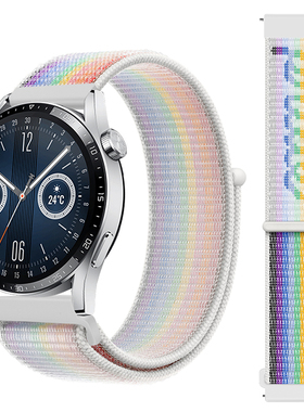 适用华为GT5手表GT6表带watch5尼龙GT4高级watchgt5男女款pro回环GT3智能watch4新年款GT2运动gt腕表带中国红