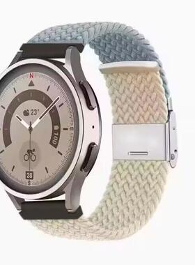 适用华为GT4/GT5手表watch4/3表带GT2pro编织watchgt荣耀magic高级2E男款GT1夏天GT6智能尼龙4新款pronew运动