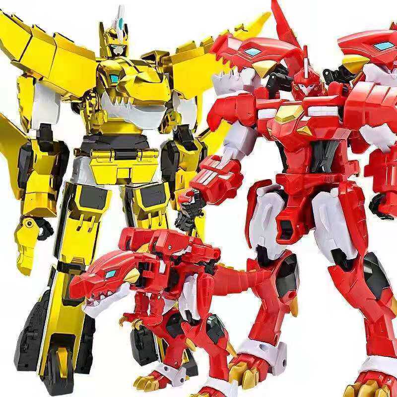 暴爆龙战车4战龙合体变形霸王龙甲龙机器人儿童玩具男孩恐龙新款