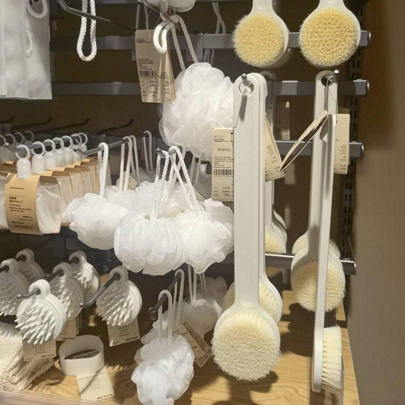 MUJI无印良品沐浴刷洗澡刷按摩搓背泡澡硬软毛刷子身体刷沐浴球