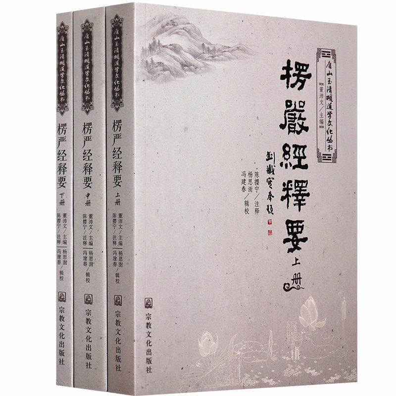 正版楞严经释要(上中下)全3册董沛文陈撄宁 哲学书籍R