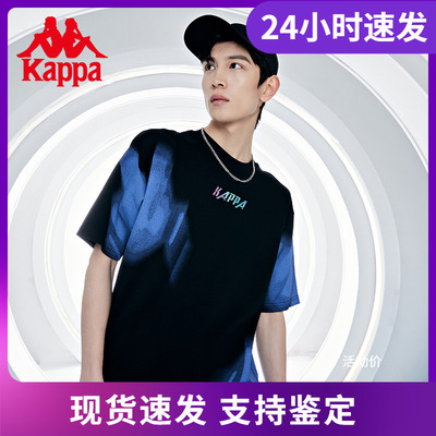kappa卡帕INF主题短袖夏男印花T恤运动半袖休闲图案衫K0C32TD35D