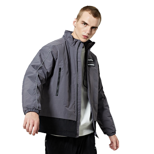 Kappa卡帕棉服男运动卫衣保暖外套防寒服加绒-K0A72MJ01F