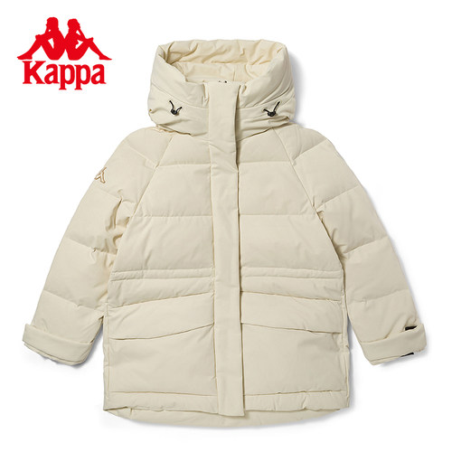 Kappa卡帕羽绒服新款女户外羽绒服高领连帽防寒外套K0C82YY08