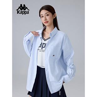 Kappa卡帕背靠背新运动衬衫男女休闲外套长袖polo衫K0FW2SC30