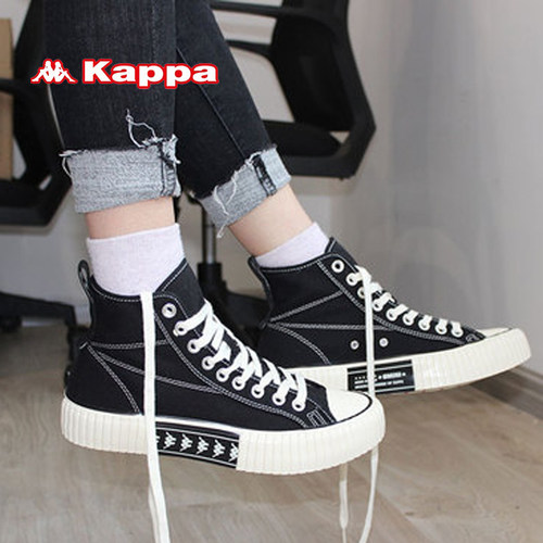 店铺推荐Kappa情侣休闲板鞋高帮