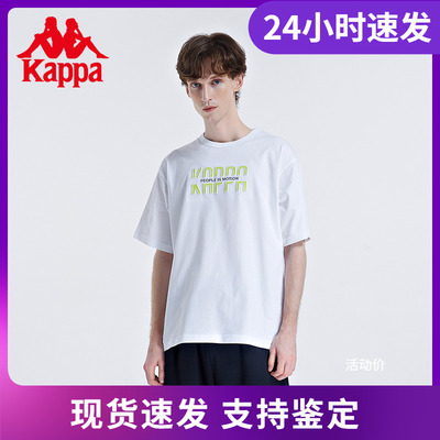 卡帕字母印花休闲半袖运动t恤