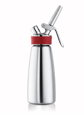 奥地利iSi红色餐饮冷热可用奶油枪不锈钢奶油瓶轻云顶奶茶裱花枪