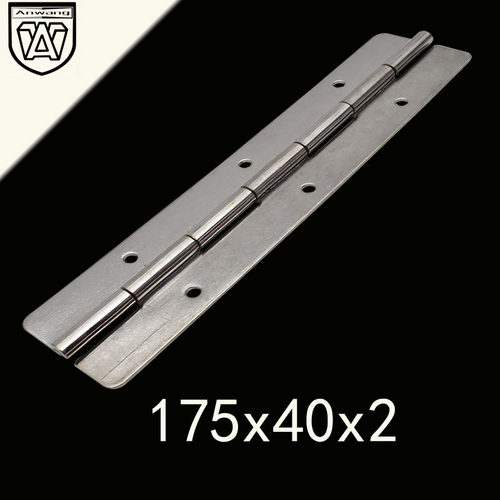 304不锈钢合页加长版铁柜门活页机械设备箱合叶175x40x2加长铰链