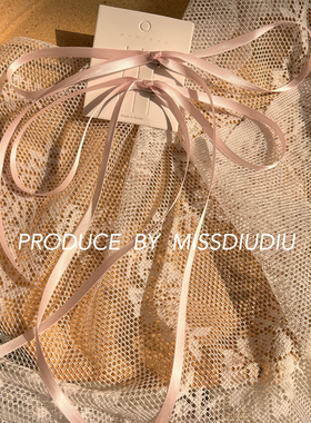 自制！小众原创balletcore芭蕾少女元素纯欲蝴蝶结飘发夹对夹发饰