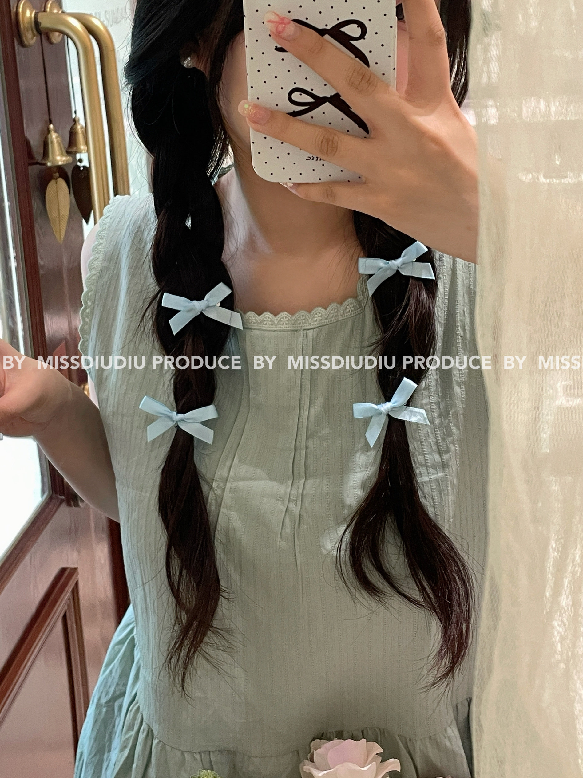 自制！粉蓝双拼/芭蕾风丝带氛围感拍照小蝴蝶结发夹小众复古发饰,饰品/流行首饰/时尚饰品新,发饰,淘宝优惠券,粉丝福利购,淘宝优惠卷