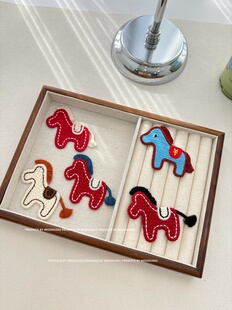 水溶小马卡通新款可爱刺绣小马布贴衣服破洞修补辅料补丁绣花布贴