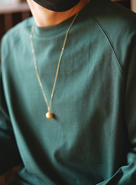 2025春夏季潮牌重磅纯棉打底衫男士美式高街宽松简约休闲长袖T恤