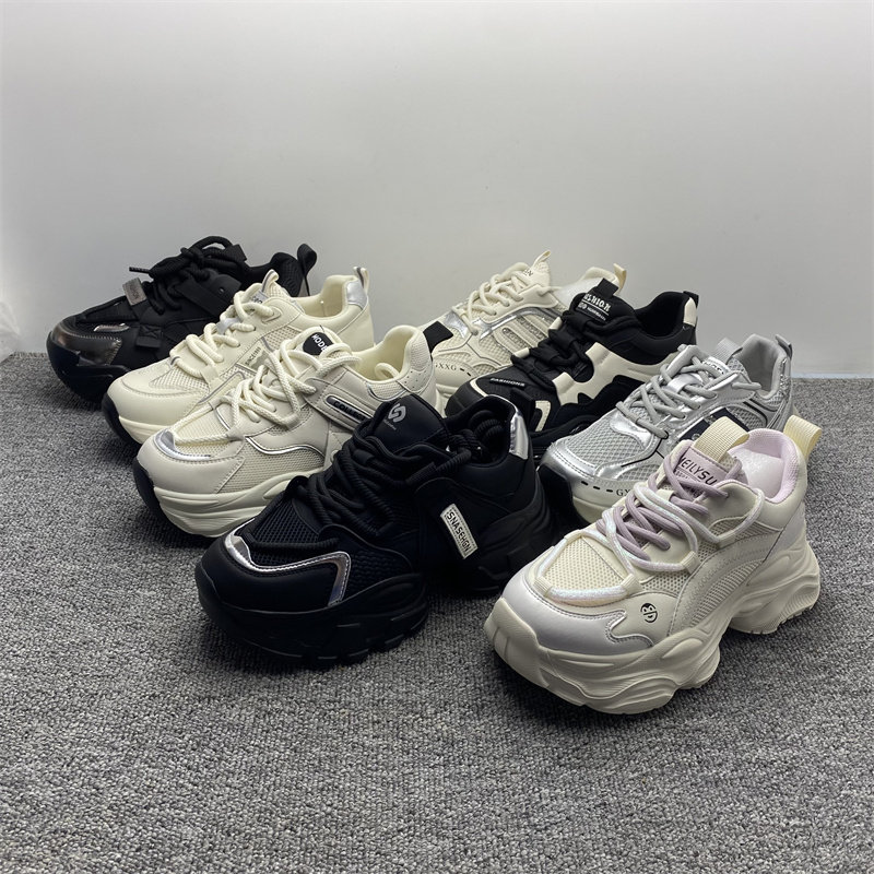 品牌撤柜处理老爹鞋女真皮春夏新款时尚厚底板鞋百搭透气休闲女鞋,女鞋,时尚休闲鞋,淘宝优惠券,粉丝福利购,淘宝优惠卷