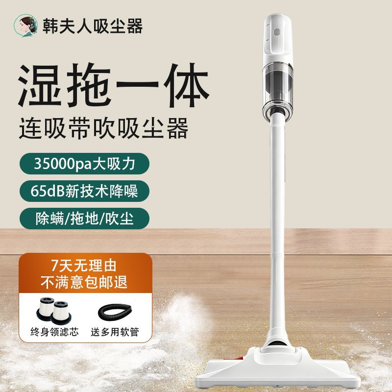 韩夫人吸尘器家用小型大吸力功率手持强力除螨仪一机多用除螨仪