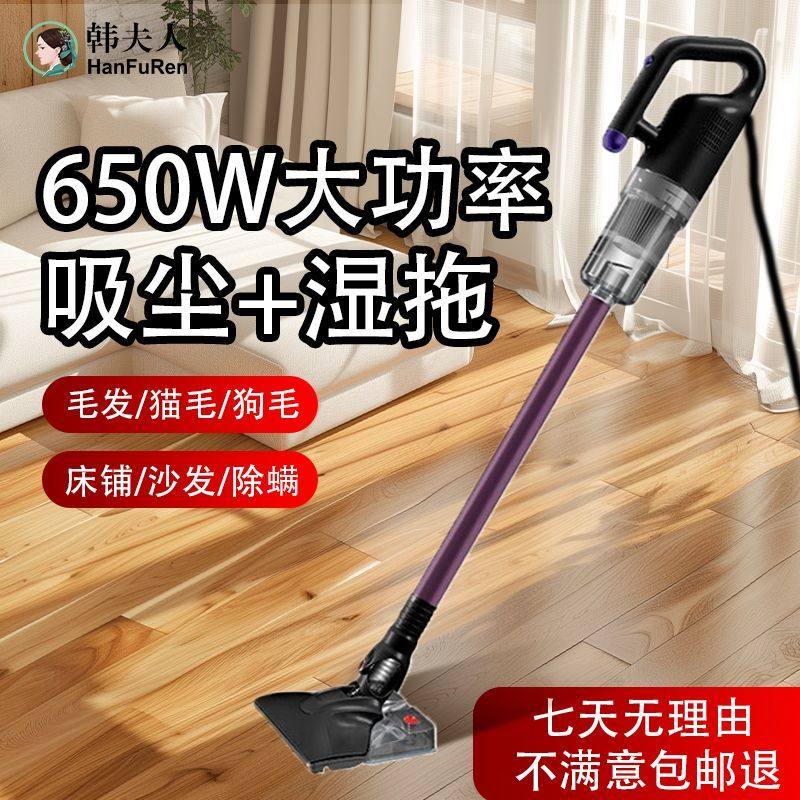 韩夫人吸尘器家用大吸力大功率吸猫毛手持式地毯强力小型车载