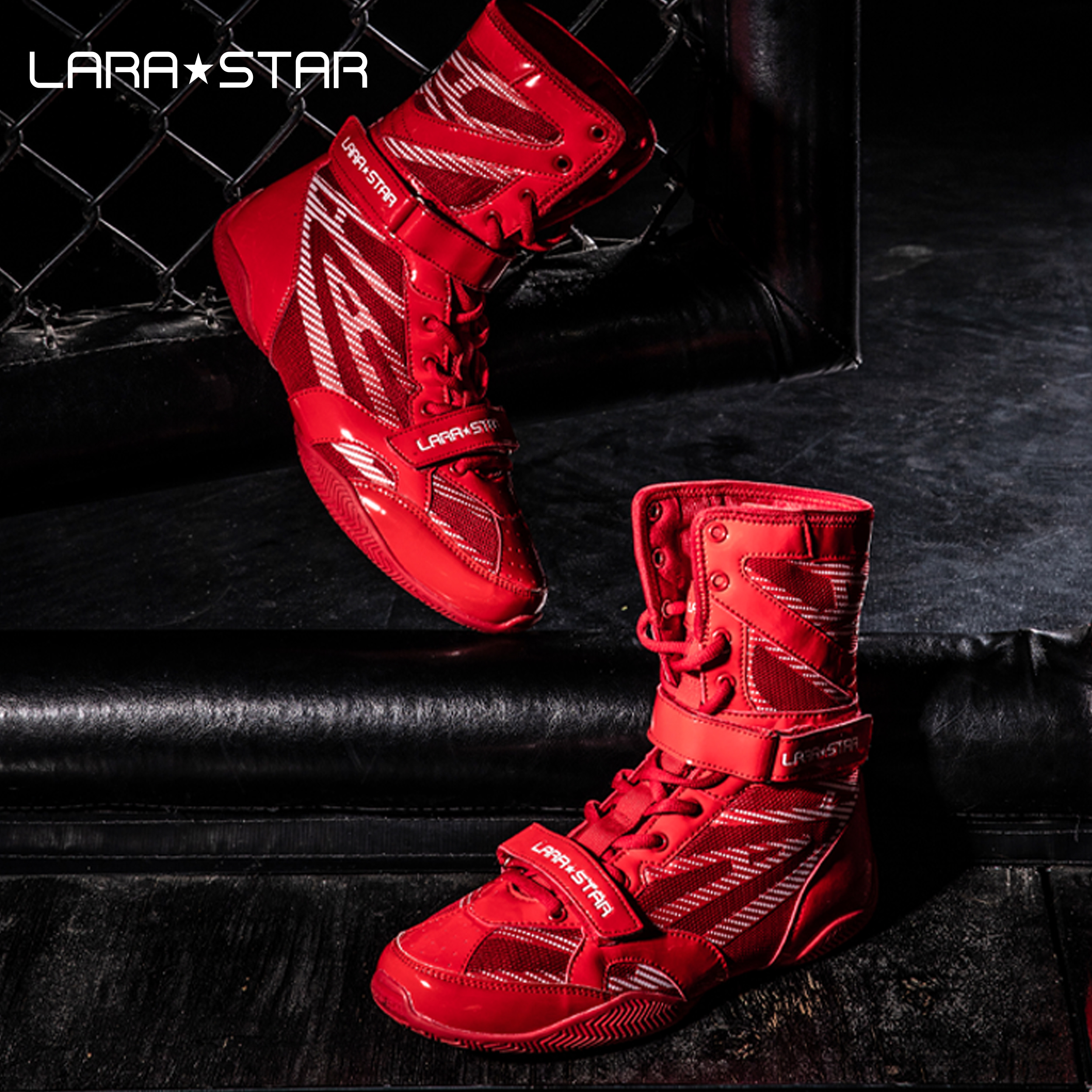 劳拉之星拳击鞋专业摔跤鞋