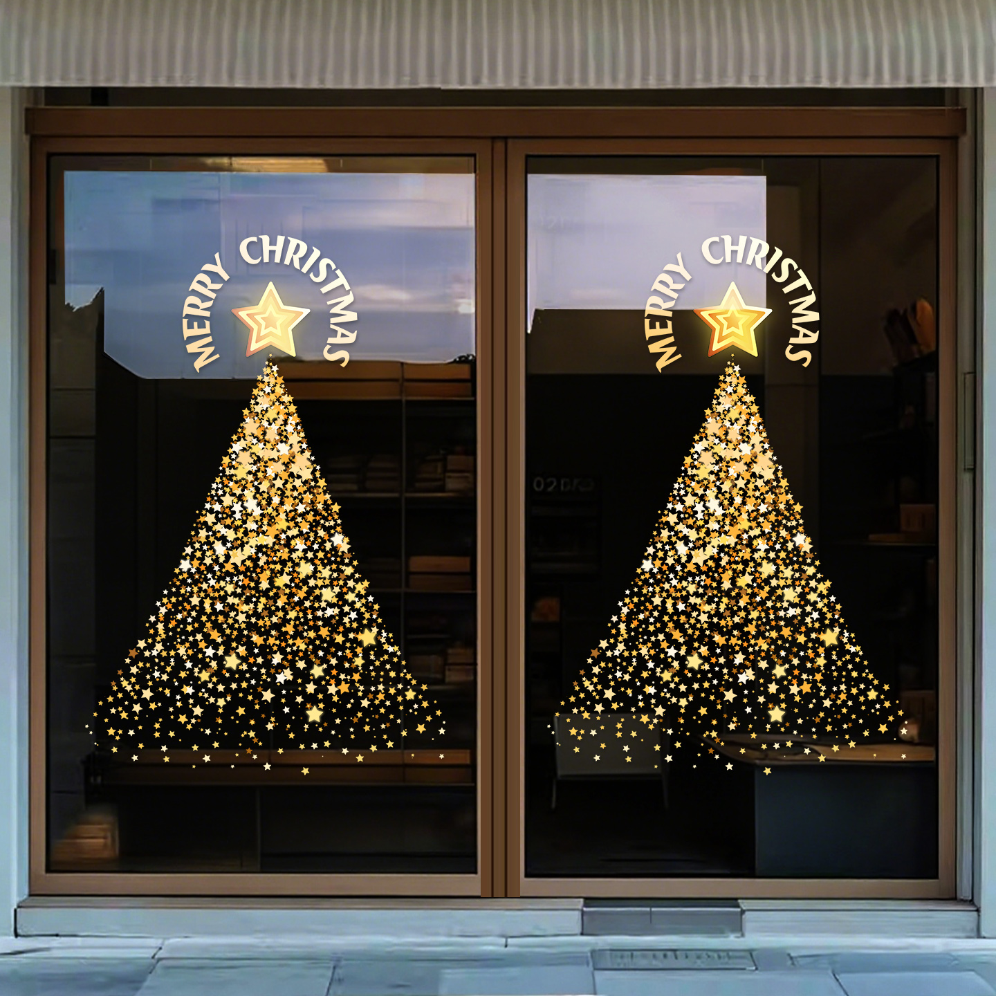 静电无胶双面同色时尚橱窗贴膜