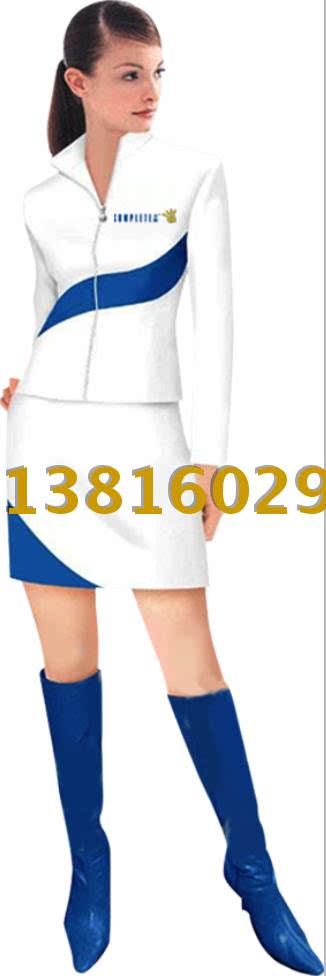 商场营销促销员服装食品牛奶饮料长袖促销服啤酒订女秋冬季工作服