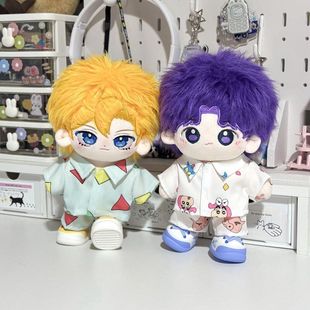 10cm20cm40cm娃衣棉花娃娃男女小新印花睡衣春夏日常百搭可爱换装