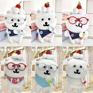 自嘲熊娃衣13cm口水巾10cm棉花娃娃衣服斜挎包头饰眼镜围兜平价款