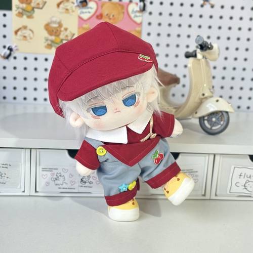 20cm娃衣棉花娃娃衣服背带裤男娃