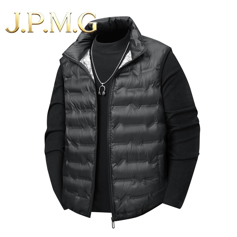 JPMG男羽绒棉马甲轻薄男士