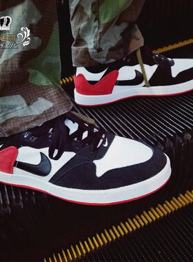 耐克SBAlleyoop男子黑脚趾复古低帮休闲运动滑板鞋CJ0882-102-004