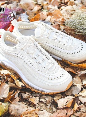 NIKE耐克Air Max 97 LX 女子米色缝合子弹头休闲跑步鞋DC4144-200