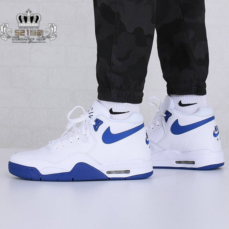 男子减震防滑耐磨中帮复古篮球鞋