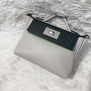 H手工蜡线进口皮2424mini凯丽包2025新款翅膀单肩斜跨手提女包