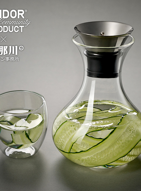 tindor/田代 耐热玻璃冷水壶果汁壶凉水壶水杯水具套装 Solo壶