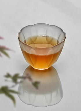 日式切子手工玻璃茶杯 传承工艺切面主人杯玻璃杯茶具高颜值杯子