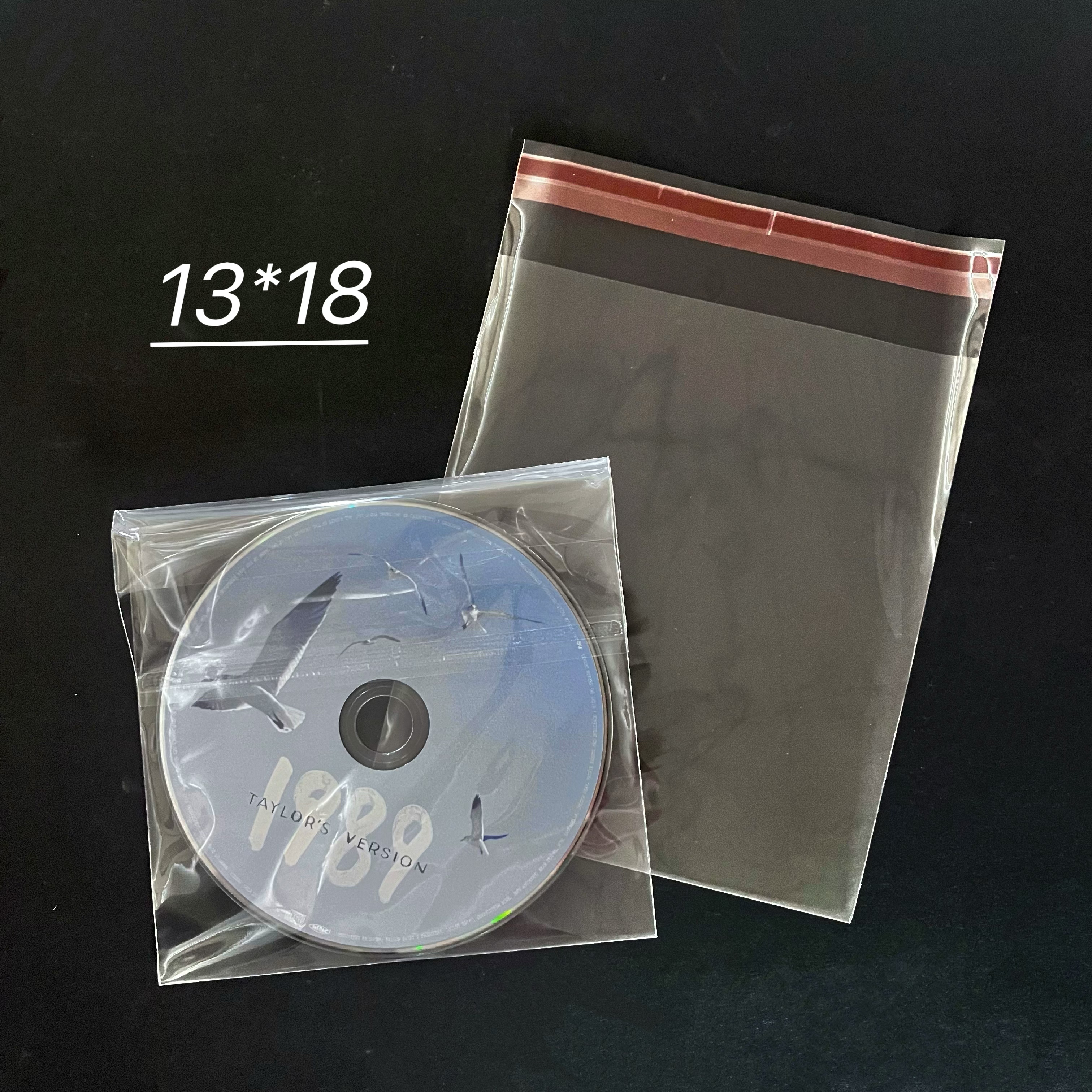 13*18不干胶自封袋opp自粘袋加厚透明塑料包装袋光盘袋cd袋
