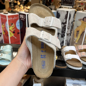 BIRKENSTOCK德国勃肯鞋软底德国博肯夏季真皮软木男女拖鞋