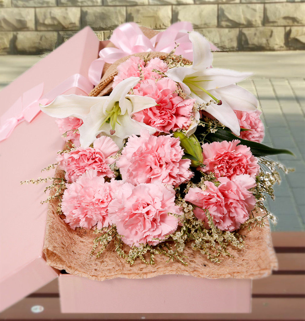 康奈馨鲜花速递同城生日礼物母亲教师节北京上海广州全国免费包邮