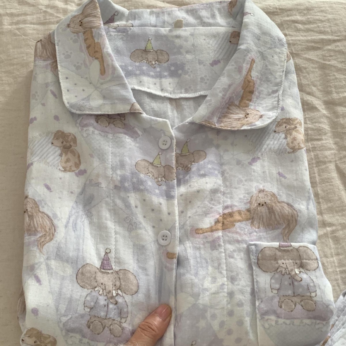 睡衣套装亲肤全棉双层纱长袖长裤