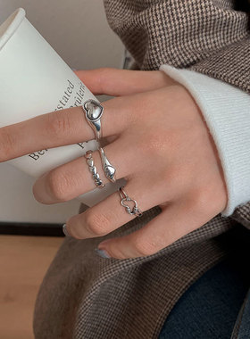 韩国东大门戒指女复古轻奢小众