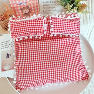 娃床20cm15cm10cm棉花娃娃的床拉布布小熊玩偶公仔被子枕头床品