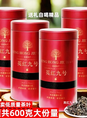 600克英德红茶英红九号1959茶叶一级浓香型新茶罐装红茶叶英红9号