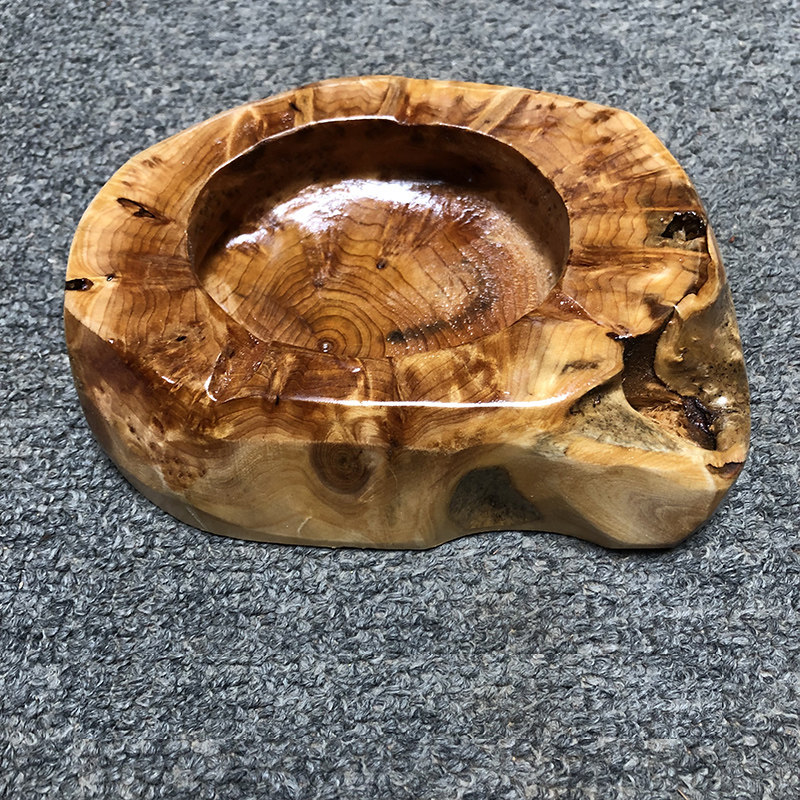 根雕潮流多功能宾馆木头烟灰缸