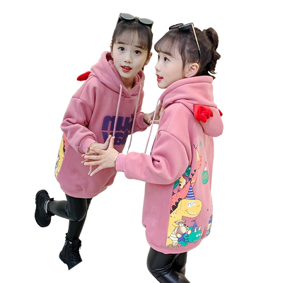 新款女孩加绒加厚秋冬网红卫衣