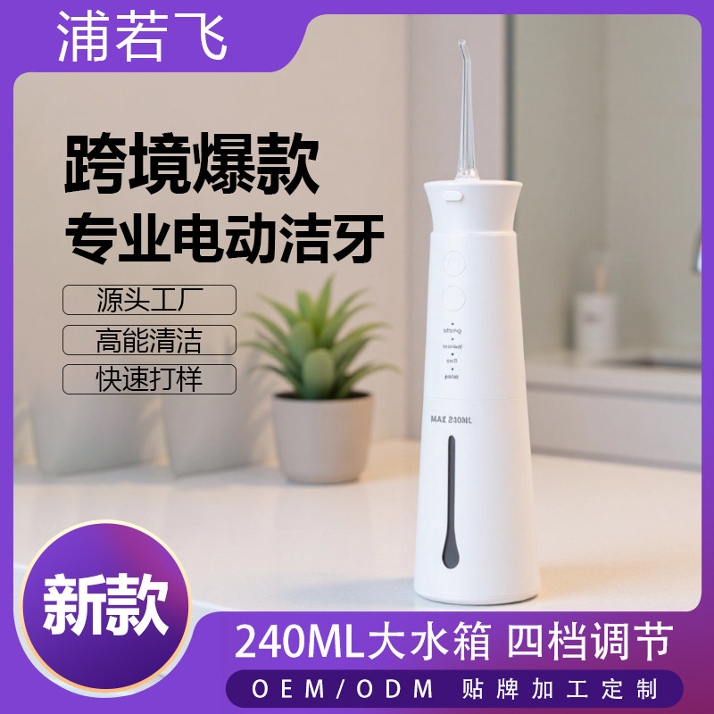 爆款脉冲洗牙器电动冲牙器家用充电水牙线便携式清洗器牙齿清洁器