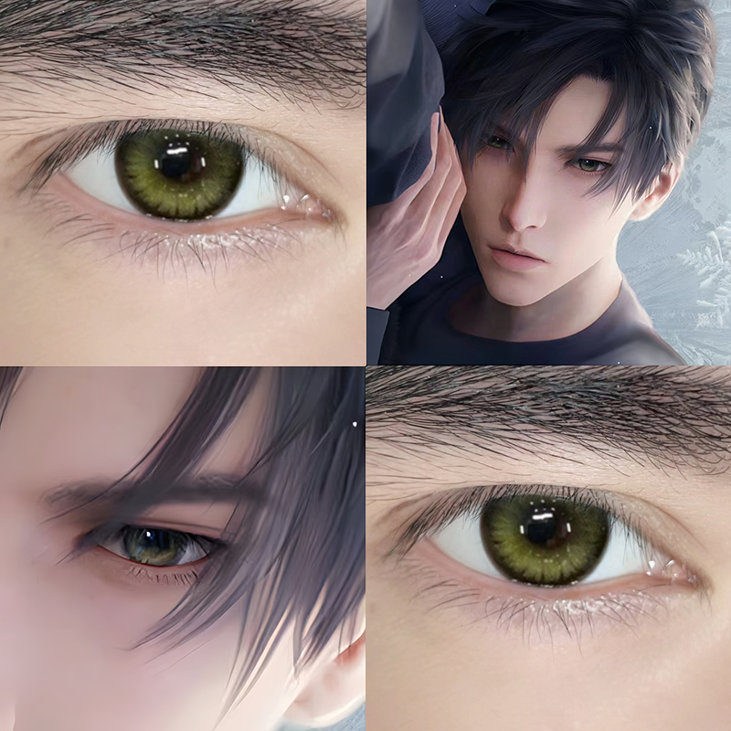 美瞳一副送护理液+盒