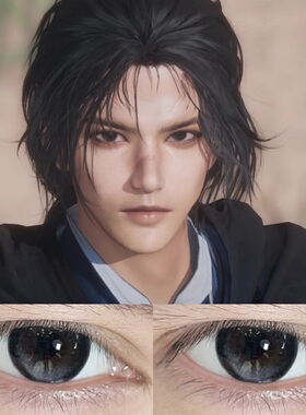 燕云十六声江晏cos美瞳江叔半年抛大直径黑色漫展三明治正品店ATB