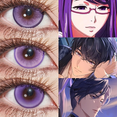 doya紫色美瞳cos日抛蓝紫色显叶瑄散兵刻晴甘雨司岚yukion原神ah