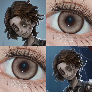 木偶师cos美瞳第五人格马蒂亚斯纽扣眼小大直径隐形眼镜漫展佳AH