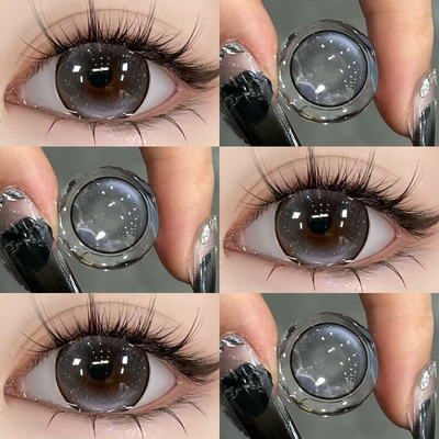 moucee美瞳光怪都市年抛女14.5mm大直径三明治工艺隐形眼镜DTB